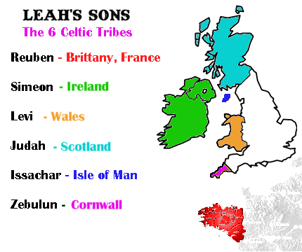 Celtic map of British Isles